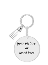 Load image into Gallery viewer, Personalized Round keychain with photo
