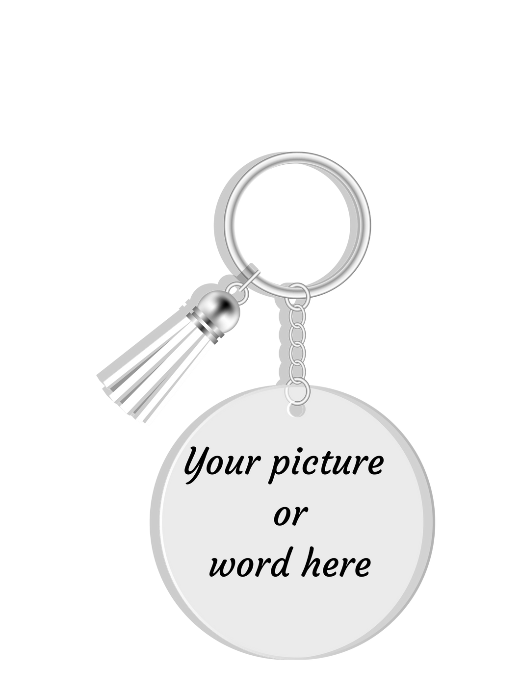 Personalized Round keychain with photo