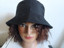 Load image into Gallery viewer, Personalized Black bucket hat hair
