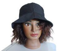 Load image into Gallery viewer, Personalized Black bucket hat hair
